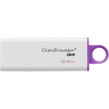 Memorie USB Kingston DataTraveler G4 64GB USB 3.0 white-purple DTIG4/64GB