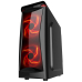 Carcasa Middle Tower Floston Red Fire fara sursa ventilatoare 2x 120mm 2x USB 2.0 1x USB 3.0 2x jack 3.5mm