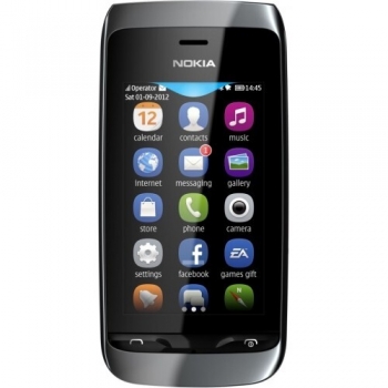 Telefon Mobil Nokia Asha 309 Black 3" 240 x 400 TFT WiFi NOK309BLK