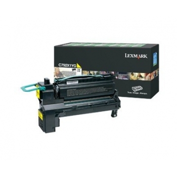 Cartus Toner Lexmark C792X1YG Yellow Extra High Yield Return Program 20000 pagini for C792DE, C792DHE, C792DTE, C792E