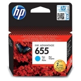 Cartus Cerneala HP Nr. 655 Cyan 600 Pagini for Deskjet Ink Advantage 3525, 4615, 4625, 5525, 6525 CZ110AE