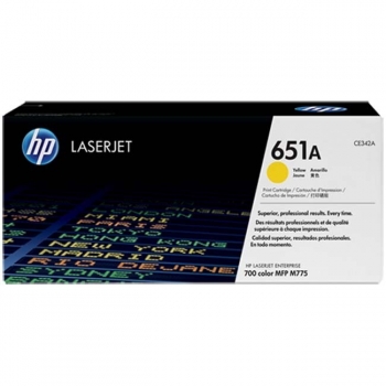 Cartus Toner HP Nr. 651A Yellow 16000 Pagini for HP LaserJet Enterprise 700 color MFP M775dn, MFP M775f, MFP M775z, MFP M775z+ CE342A