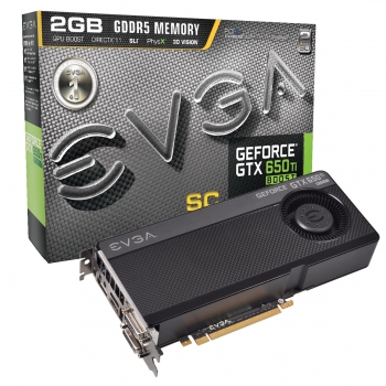 Placa Video EVGA nVidia GeForce GTX 650 Ti Boost SuperClocked 2GB GDDR5 192bit PCI-E x16 3.0 HDMI 2x DVI DisplayPort 02G-P4-3658-KR