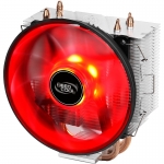 Cooler procesor Deepcool GAMMAXX 300 Red, 3 heatpipe-uri, 120mm Red LED, compatibil Intel/AMD