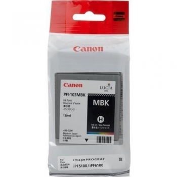 Pigment Ink Tank Canon PFI-103MBK Matte Black 130 ml for iPF5100, iPF6100 CF2211B001AA