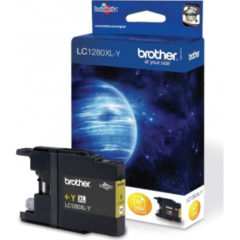 Cartus Cerneala Brother LC1280XLY Yellow High Yield 1200 Pagini for MFC-J5910DW, MFC-J6510DW, MFC-J6910DW