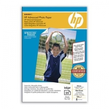 Hartie Foto HP Q8691A Advanced Glossy Photo Paper Dimensiune: 4x6inch,10x15 cm Numar coli: 25