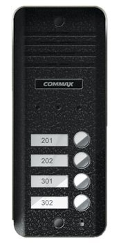 Post de exterior Commax DRC-4CD antivandal Camera pin-hole mascata color 4 butoane pentru maxim 4 familii