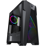Carcasa AQIRYS Canopus ARGB Midle Tower, fara sursa, ATX, Black