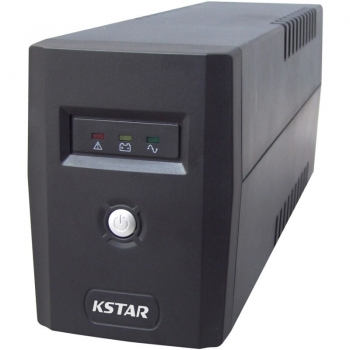 Kstar Micropower Micro 600 LED Full Shucko, capacitate: 600VA / 360W, tip: line-interactive, baterie: 1x 12V/7AH, conectori: 2x Shucko, 2x RJ11, 1x USB, AVR boost and buck, protectii: discharge, overcharge si overload, include software pentru configurare,
