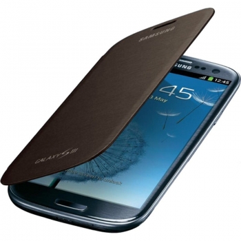 Husa Samsung EFC-1G6FAECSTD pentru i9300 Galaxy S III Flip Cover Amber Brown