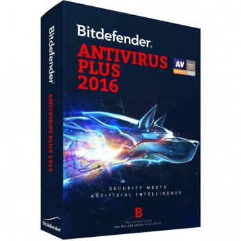 Bitdefender Antivirus Plus 2016, 1 an, 1 utilizator UE11011001