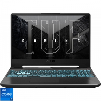 Laptop ASUS Gaming 15.6'' TUF F15 FX506HEB-HN199, FHD 144Hz, Procesor Intel® Core™ i7-11800H (24M Cache, up to 4.60 GHz), 16GB DDR4, 1TB SSD, GeForce RTX 3050 Ti 4GB, No OS, Graphite Black