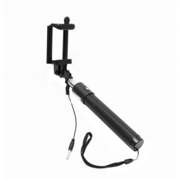 Selfie Stick Spacer, cu fir, 90 cm Black SPST-01V2