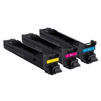 Pachet Cartus Toner Konica Minolta A0DKJ52 Cyan, Magenta, Yellow 3x 8000 Pagini for Magicolor 4650DN, 4650EN, 4690MF, 4695MF