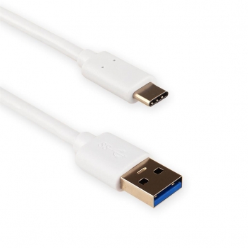 4World Cablu USB 3.0 , AM / B Micro USB-C transfer/incarcare, 1.0m, alb