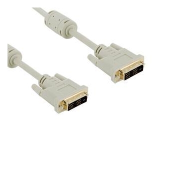 4World 5x Cablu monitor DVI-D(18 +1) - DVI-D (18+1) M/M, 3 m, DL ferita - retail
