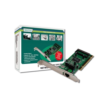 DIGITUS Gigabit Ethernet PCI card adapter, 32 Bit