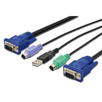 DIGITUS KVM cable PS/2 for KVM consoles 1,8 m