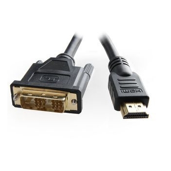 Gembird HDMI to DVI male-male cable with gold-plated connectors, 7.5m, bulk pack