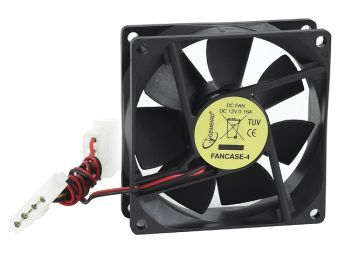 PC case fan Gembird, 80x80x25mm, 4pin