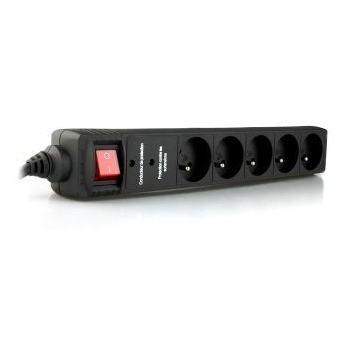 Energenie power strip 5 sockets, 1,5m, black