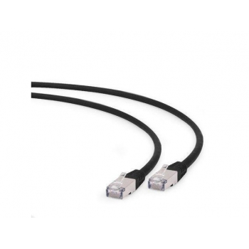 Gembird patchcord RJ45, cat. 6A,FTP, LSZH, 0.25m, black