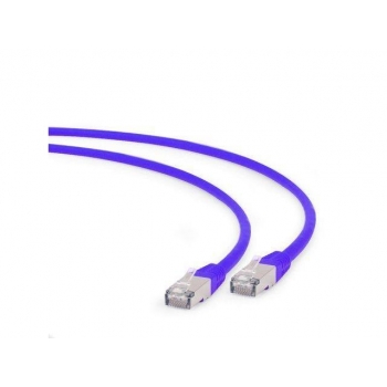 Gembird patchcord RJ45, cat. 6A,FTP, LSZH, 0.5m, purple
