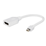 Gembird adapter Displayport mini(M) -> Displayport(F), white, with cable 10cm