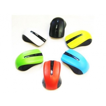 Gembird Wireless optical mouse MUSW-101-G, 1200 DPI, nano USB, yellow