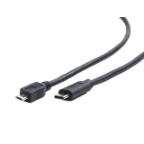 Gembird USB 2.0 micro BM cable to type-C (micro BM/CM), 1m, black