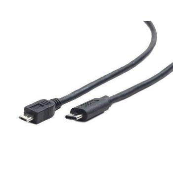 Gembird USB 2.0 micro BM cable to type-C (micro BM/CM), 1m, black