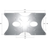 Newstar VESA Conversion Plate from VESA 75x75mm & 100x100mm to 200x100mm, 200x20