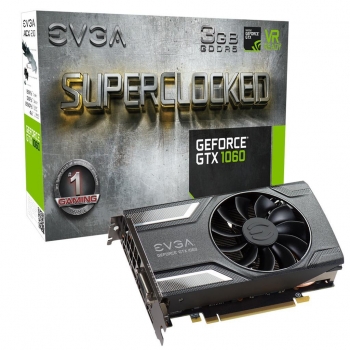 Placa Video EVGA nVidia GeForce GTX 1060 SC GAMING 3GB GDDR5 192bit PCI-E x16 3.0 DVI HDMI DisplayPort 03G-P4-6162-KR