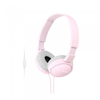 Sony MDR-ZX110 Overhead Headphones - Pink with microphone