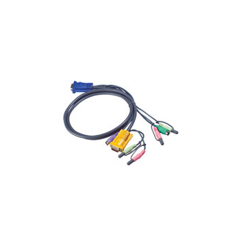 ATEN Cablu prelungire KVM (HD15-SVGA, PS/2, PS/2, Audio) - 1.8m