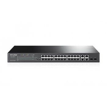 TP-Link T1500-28PC PoE+, 24 port 10/10, 4-Port Gigabit Smart Switch (TL-SL2428P)   