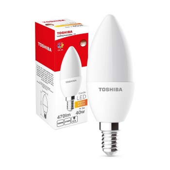 LED Lamp TOSHIBA Candle | 40W 2700K 80Ra ND E14