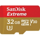 Stick USB SANDISK EXTREME MICROSDHC 32GB/CARD WITH ADAPTER SDSQXAF-032G-GN6MA
