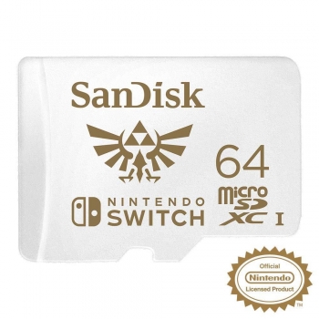 SANDISK NINTENDO SWITCH microSDXC 64 GB 100/60 MB/s V30 UHS-I U3