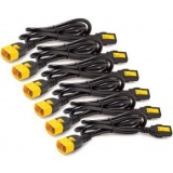 Apc Power Cord Kit (6 ea), Locking, C13 to C14, 1.8m AP8706S-WW