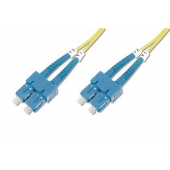 DIGITUS Fiber Optic Patch Cord, duplex SM 9/125 SC / SC 2m