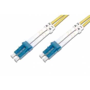 DIGITUS Fiber Optic Patch Cord, duplex SM 9/125 OS2 LC / LC 2m