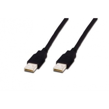 Cablu USB ASSMANN USB 2.0 USB A M (plug)/USB A M (plug) 3m black