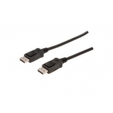 Cablu Displayport tata - Displayport tata, contacte aurite, 1m, AK-340100-010-S