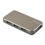 DIGITUS Hub 4-port USB 3.0 SuperSpeed, Power Supply, HQ aluminum
