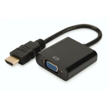Digitus Audio-Video Adapter HDMI type A to VGA, FHD, audio 3.5mm MiniJack