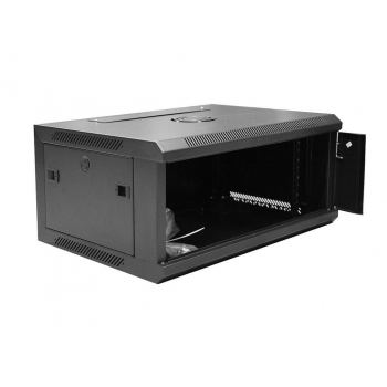 DIGITUS Wallmount cabinet 4U, 600x450mm, black RAL 9004