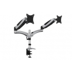 Clamb Mount for Monitors with Gas Spring, 2xLCD, adjustable and rotated 360°