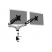 Clamb Mount for Monitors with Gas Spring, 2xLCD, adjustable and rotated 360°